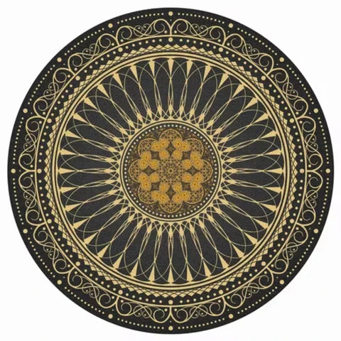 Navak Carpet Persian Style Living Room Carpet Bedroom Decoration Dressing Table Cloakroom Non-slip Floor Carpets Circular Area Rugs