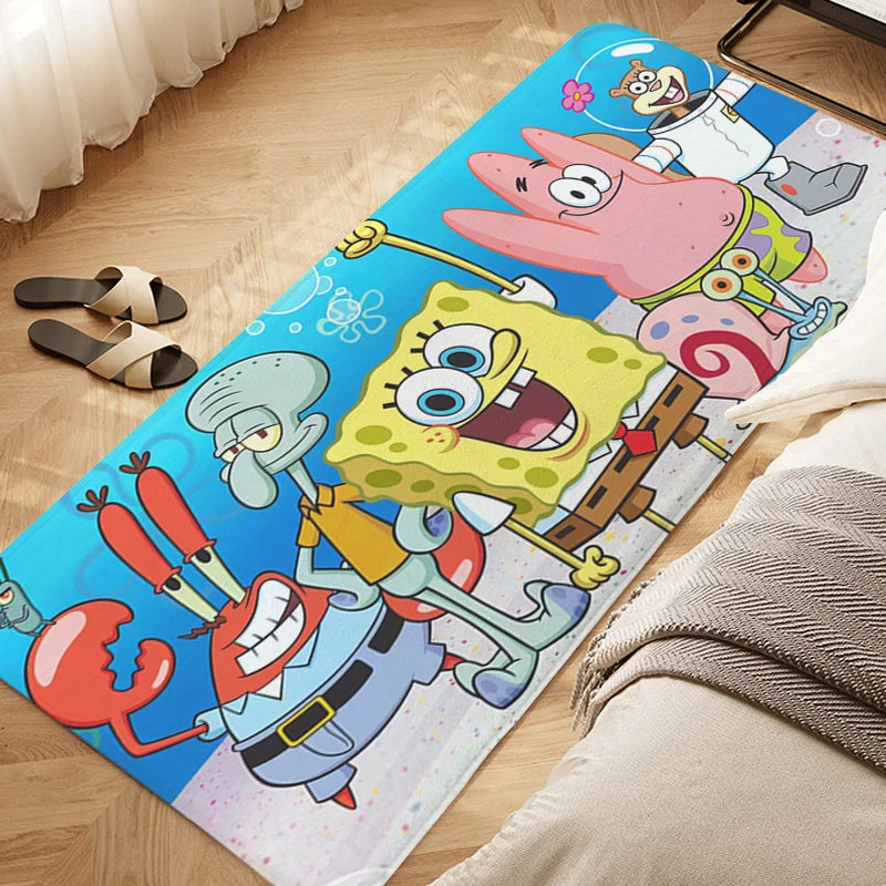 Navak Teppich, Schlafzimmer-Bodenteppich, D-SpongeBobs, süße Küche, wasserdichte Badezimmermatte, rutschfeste Fußmatte, individueller Eingangstür-Flurteppich