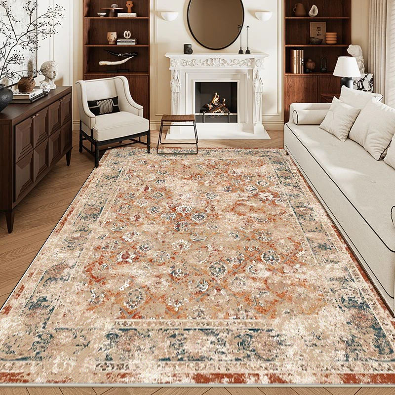 Navak Carpet Bohemian Style Rugs for Bedroom Large Carpet Living Room Decoration Retro Carpet Fluffy Soft Lounge Floor Mat Thickend Plush Rug
