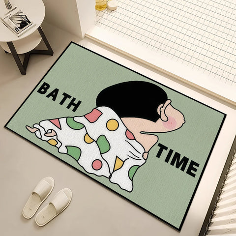 Navak Teppich, rutschfest, süß, C-chan, Küche, C-Crayon, S-Shin, Schlafzimmer, getufteter Teppich, Cartoon-Teppich, Zeit, lustig, Bad, Wohnzimmer, Eingangsdekoration