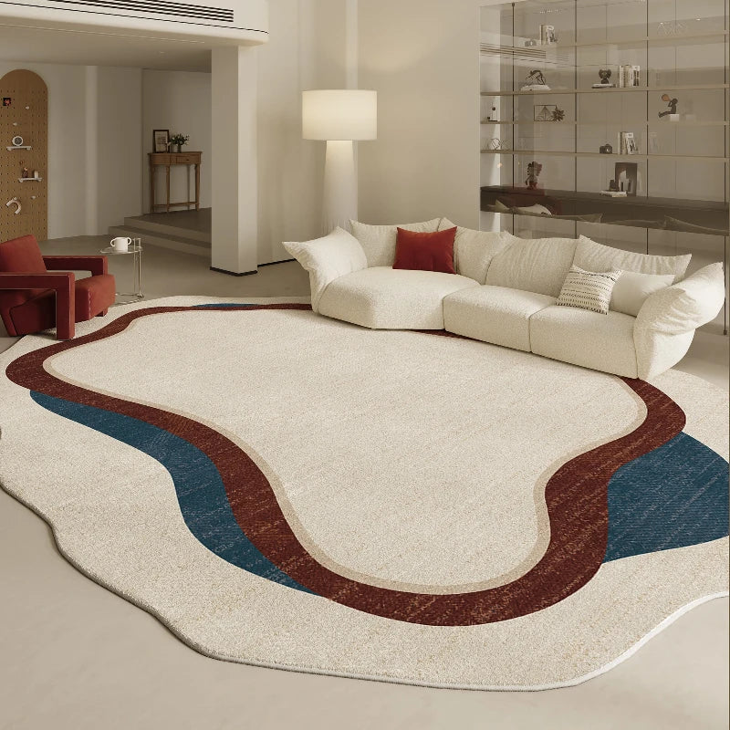 Navak Teppich, unregelmäßige Formen, Wohnzimmer-Dekoration, Teppich, moderner Stil, Teppiche für Schlafzimmer, Zuhause, dicker Plüschteppich, flauschig, weich, Lounge-Bodenmatte
