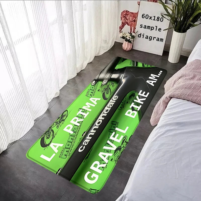 Navak Teppich Innenbodenmatte Eingangsfußmatte Rutschfester Fußteppich Balkonteppiche Cannondales Küchenteppich Schlafzimmer Nachttischmatten Wohnkultur