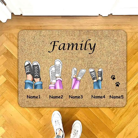 Navak Teppich Familienmitglieder Zuhause Wohnzimmer Sofa Fußmatte Dekoration Anti-Rutsch-Bodenmatte Niedlicher Teppich Fußmatte Teppich Bereich Teppich Kawaii Teppich