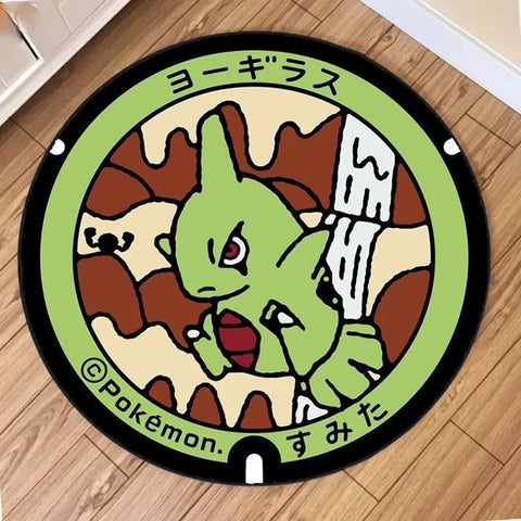 Navak Carpet NEU Tägliche Auswahl Kawaii Pokemon Teppich für Wohnzimmer Dekor Lounge Balkon Sofa Matte Schlafzimmer Weicher Teppich Drehstuhl Matte Kinder Geschenk