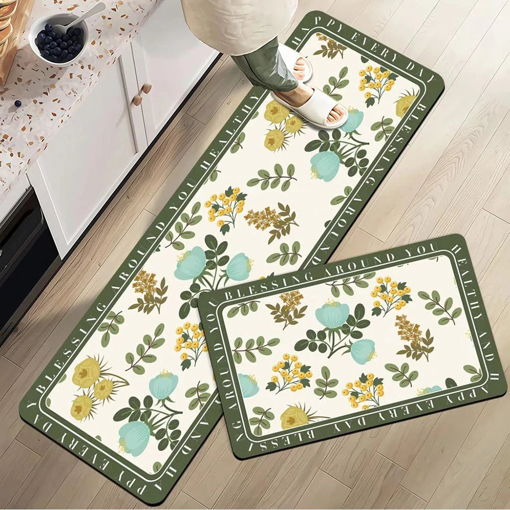 Navak Teppich Saugfähiger Küchenteppich Rutschfeste Bodenmatte Absorbiert Öl Küche Langer Bereich Teppich Schlafzimmer Teppich Eingang Fußmatte Home Decor Zimmer Tapis