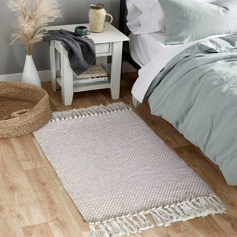 Navak Teppich, nordischer Baumwoll-Leinen-Teppich für Wohnzimmer, Schlafzimmer, Teppiche, Kinderzimmer, Nachttisch-Bodenmatte, wasserabsorbierende Badeteppiche, Fußmatte