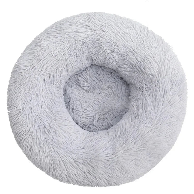 Navak Carpet 40–90 cm, rundes Haustierbett für große Hunde, superweiches Katzenbett, langes Plüsch-Hundehaus für mittelgroße Hunde, warmes Winterschlafbett
