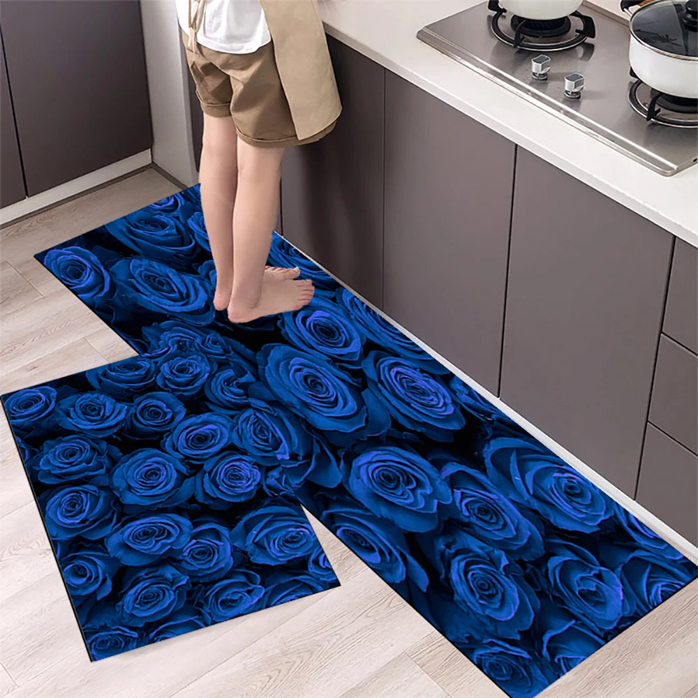 Navak Teppich Küchenmatte Teppich für Boden Hauseingang Fußmatte Schlafzimmer Wohnzimmer Dekor Nachttisch Teppich Flur Balkon Badezimmer Anti-Rutsch-Matte