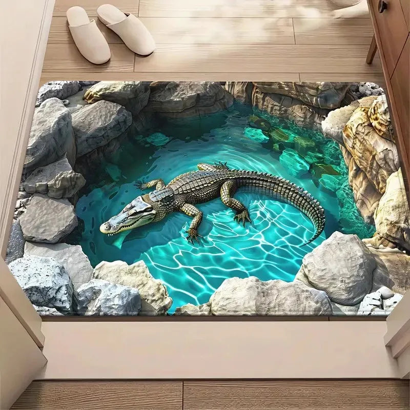 Navak Teppich, Fußmatte für den Eingangsbereich, Ziegelstein, bodenloses Loch, Teppich, 3D-Falle, optische visuelle Illusion, Teppiche, Spielzimmer, Bodenteppichmatte