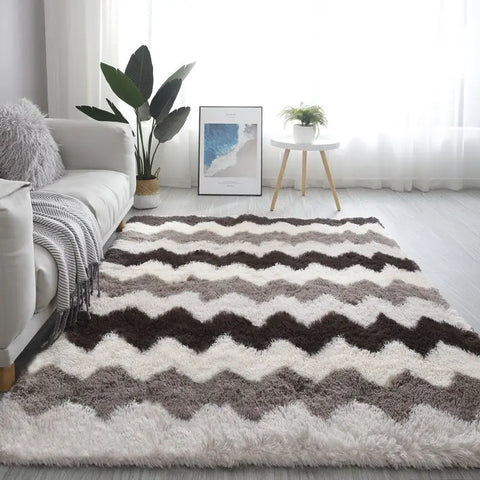 Navak Teppich, weicher, zotteliger Teppich, Wohnzimmer, flauschige Kinderteppiche, großer, beigefarbener Plüschteppich für Schlafzimmer, Kinderzimmer, moderne Wohnkultur