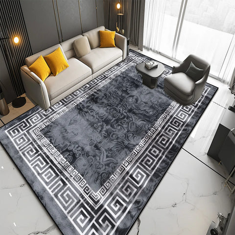 Navak Carpet New Nordic Style Carpets for Living Room Grey Purple Modern Room Decor Large Rug Home Non-slip Entrance Door Mat Bedroom Tapete