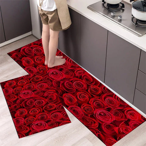 Navak Teppich Küchenmatte Teppich für Boden Hauseingang Fußmatte Schlafzimmer Wohnzimmer Dekor Nachttisch Teppich Flur Balkon Badezimmer Anti-Rutsch-Matte
