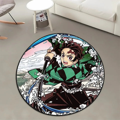 Navak-Teppich, Teppich, Anime-Dämonentöter, Nezuko Kokushibou, Tanjirou Kanroji, Kochou, Gokudera Makoto, kreativer bedruckter Teppich für die Inneneinrichtung