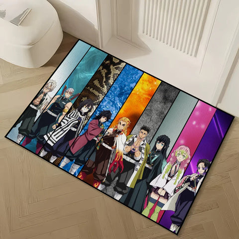 Navak Carpet Anime D-DemonS Cool S-SlayerS small carpet For House Bedroom Decoration Kitchen Bath Super Absorbent Rug Carpet Foot Non-slip
