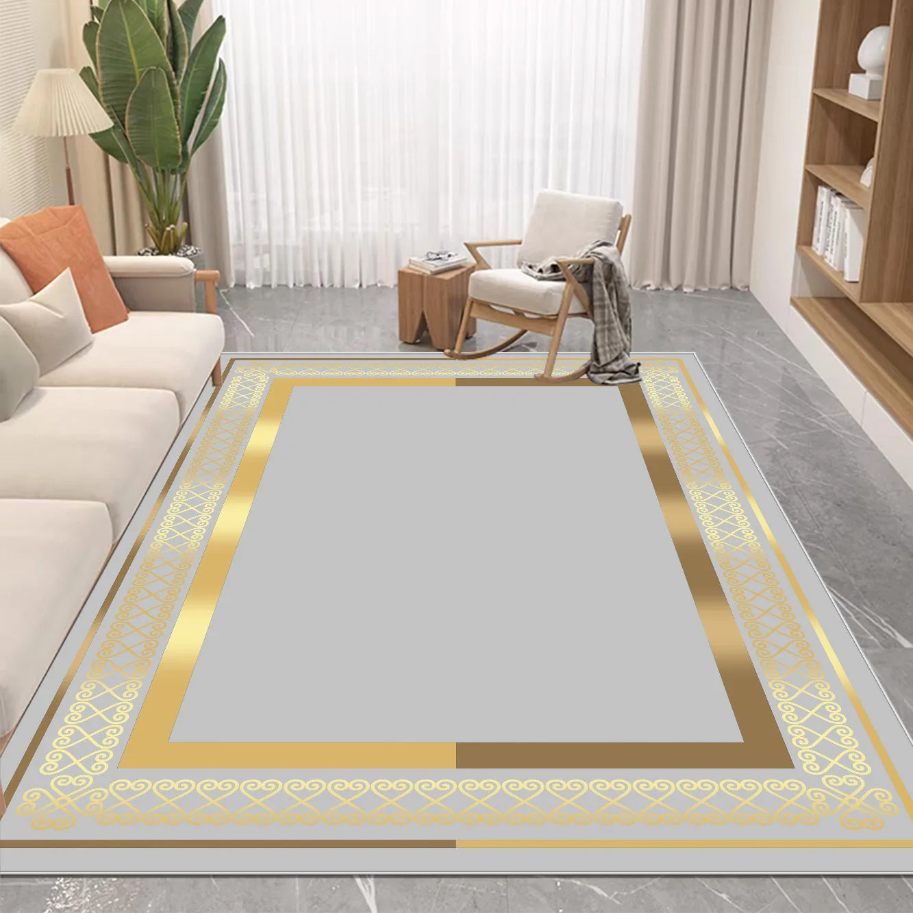 Navak-Teppich, nordischer Luxus-Teppich im Wohnzimmer, leicht zu reinigen, saugfähig, weiche Matte, rutschfeste Lounge-Dekor-Teppiche, große Zimmer-Fußmatten