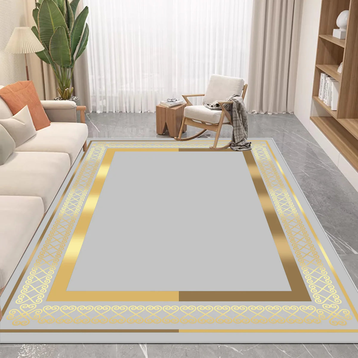 Navak-Teppich, nordischer Luxus-Teppich im Wohnzimmer, leicht zu reinigen, saugfähig, weiche Matte, rutschfeste Lounge-Dekor-Teppiche, große Zimmer-Fußmatten