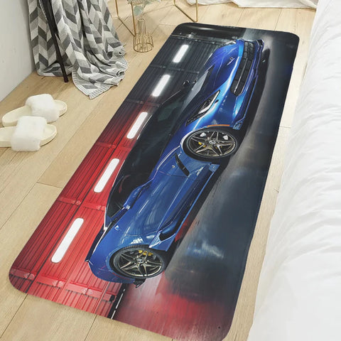 Navak Teppich Schlafzimmer Teppich T-Corvettes Wohnzimmer Boden Teppich Rutschfest Flur Küche Veranda Fußmatte Rutschfeste Fußmatte Eingangstür