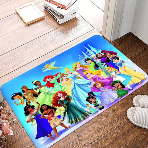 Navak Carpet Daily Picks Fußmatte mit Cartoon-Motiv „Disney Princess“, für den Eingang, rutschfeste Fußmatte, waschbar, für Küche, Flur, Badezimmer, Badematten