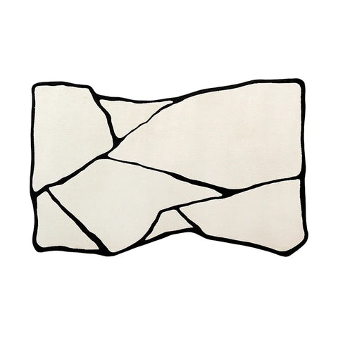 Navak Carpet Nordic Simple Style Carpet Living Room Black White Striped Decoration Sofa Large Rugs Bedroom Easy Clean Soft Mat Ковер Tapis