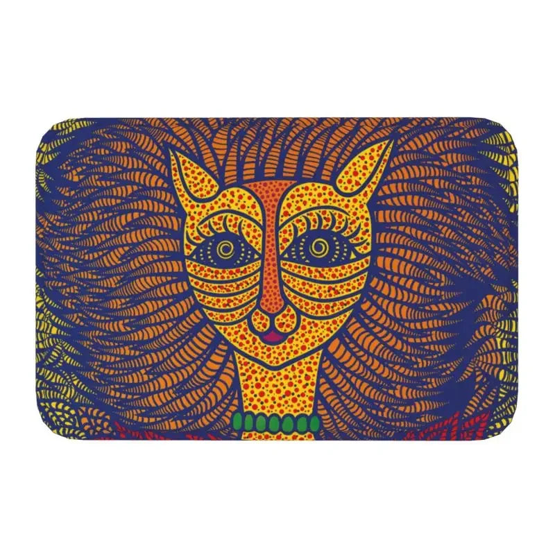 Navak Carpet Custom Yayoi Kusama Abstrakte Malerei Fußmatte Rutschfeste Eingangsbereich Badezimmer Küche Tür Bodenmatte Garage Teppich Fußpolster