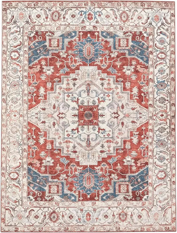 Navak Teppich, rutschfeste Rückseite, rosa, weicher Teppich, faltbar, maschinenwaschbar, Retro-Stil, für Wohnzimmer, Schlafzimmer, Esszimmer, Heimbüro, Dekoration