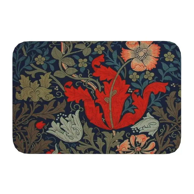 Navak Teppich Custom William Morris Compton Floral Jugendstil Muster Fußmatte Bad Tür Bodenmatte Textil Muster Toilette Teppich Teppich Footpad