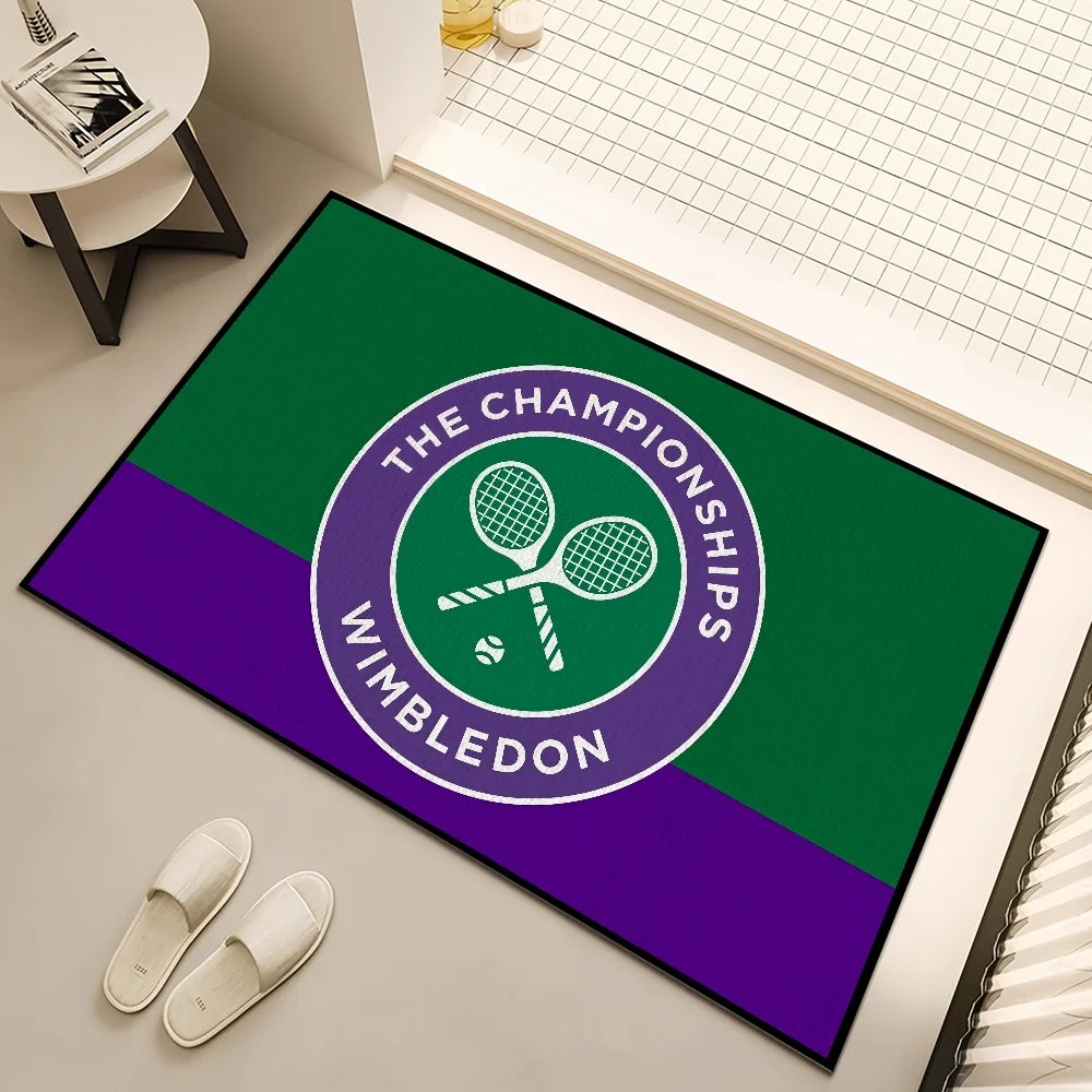 Navak Teppich kleiner Teppich Anti-Rutsch Küche W-Wimbledon Schlafzimmer Handgefertigter cooler Tufted Teppich Wohndesign Meisterschaftszimmer Eingangsdekoration