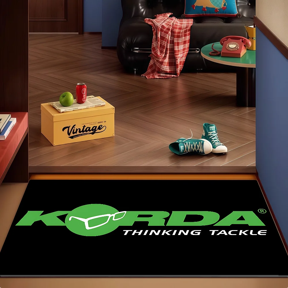 Navak Carpet K-Korda Angellogo Bodenmatte Kinderzimmer Schlafzimmer Dekoration Balkon Anti-Rutsch-Fußmatte Wohnzimmer Willkommensteppich