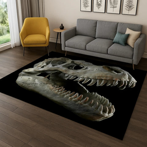 Navak Teppich, Dinosaurier-Fossil, Cartoon-Teppich für Schlafzimmer, Wohnzimmer, Sofa, Fußmatte, Küche, Heimdekoration, Kinderspielbereich, rutschfeste Bodenmatte