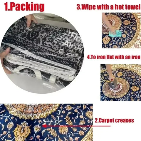 Navak Teppich Amerikanischer Retro-Teppich Blau Braun Wohnzimmer Hochwertige Schlafzimmer Nachttischmatte Garderobe Sofa Einfacher Teppich Alfombra Dekorieren