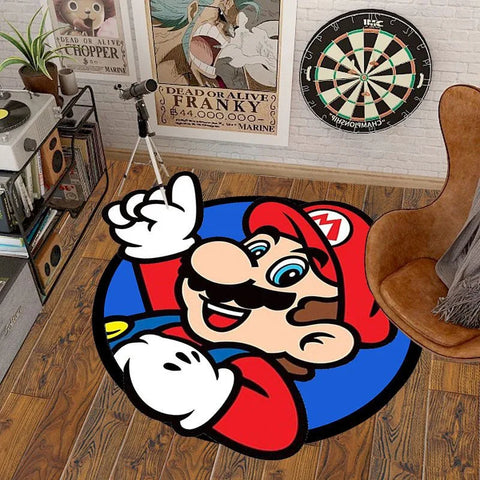 Navak-Teppich, 40–140 cm, Cartoon-Spiel „Super Bros“, Teppich mit unregelmäßigem Marioed-Luigied-Design, für Wohnzimmer, Schlafzimmer, Nachttisch, Bodenmatte, Heimdekoration
