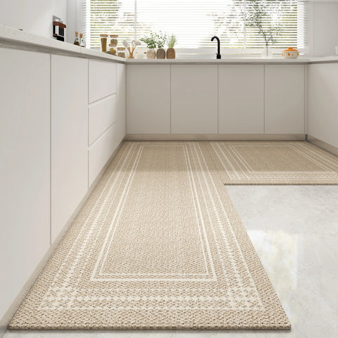 Navak Teppich, Teppich für Küche, Läufer, Teppich, rutschfeste Bodenmatte, lange Teppiche, staubdicht, elegant, minimalistischer Stil, Heimdekoration, Teppiche
