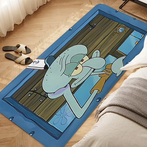 Navak Teppich, Schlafzimmer-Bodenteppich, D-SpongeBobs, süße Küche, wasserdichte Badezimmermatte, rutschfeste Fußmatte, individueller Eingangstür-Flurteppich