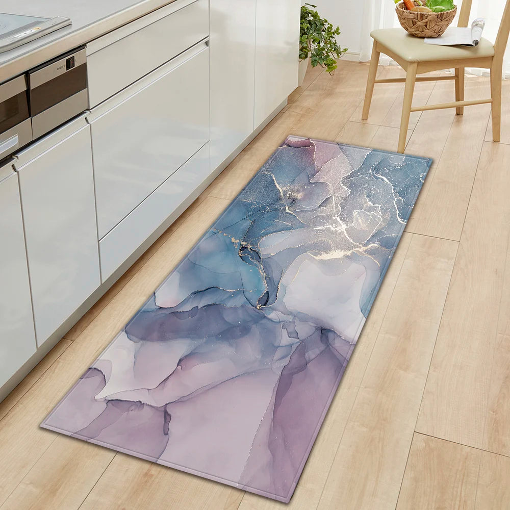 Navak Teppich Küche Bad Fußmatte Zuhause Wohnzimmer Balkon Schlafzimmer Nachttisch Bodendekor Langer Teppich Haus Flur Eingangstür Anti-Rutsch-Teppich