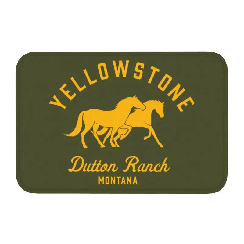Navak Carpet Yellowstone Fußmatte für die Vordertür, rutschfest, für den Innenbereich, schnelltrocknend, Dutton Ranch, Fußmatte, für Küche, Balkon, Eingangsbereich, Teppich