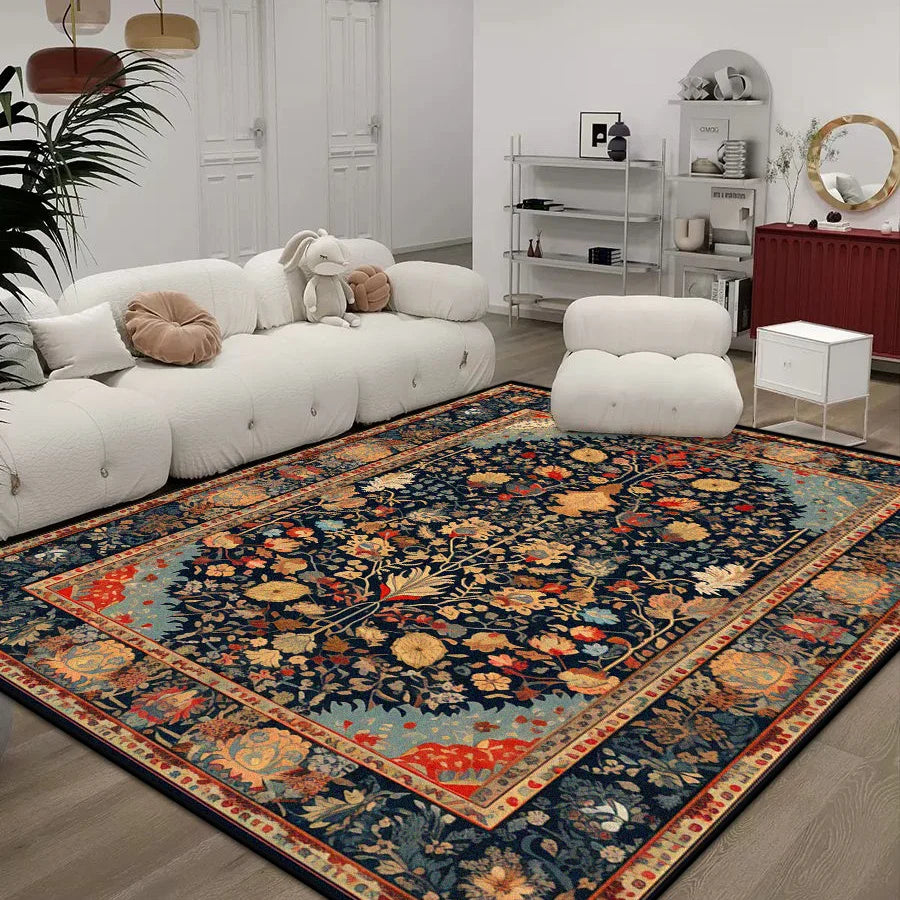 Navak Carpet Persian Style Customizable Carpet for Living Room Soft Non-slip Large Room Rugs Easy Clean Coffee Tables Mat Lint-free Washable