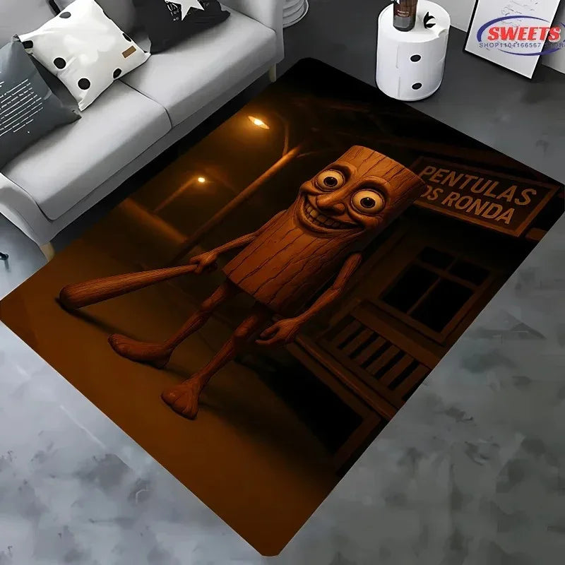 Navak Carpet Daily Picks Erstellt virtuelle Kreaturen, italienischer Brainrot-Cartoon-Teppich, für Wohnzimmer, Schlafzimmer, Nachttisch, Badezimmer, Bodenmatte, Heimteppich, Geschenk