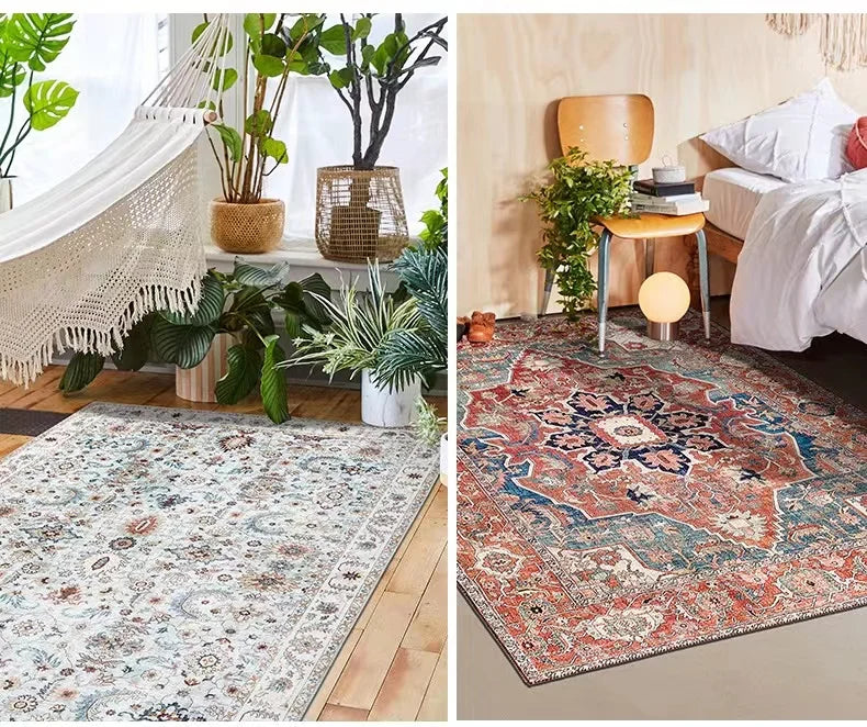 Navak-Teppich, Retro-Teppiche im ethnischen Stil für Wohnzimmer, Persien, Schlafzimmer, Dekoration, rutschfest, waschbar, Veranda-Bodenmatte, Esszimmer-Lounge-Teppich