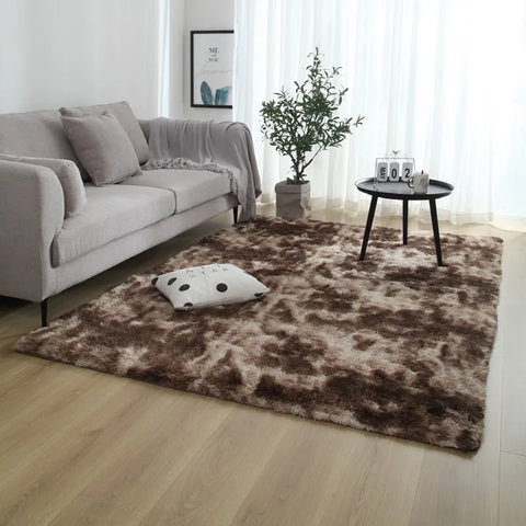 Navak Teppich Grau Schlafzimmer Wohnzimmer Heimteppich Nordischer flauschiger Plüsch Kinderzimmer Dekor Rutschfeste Matten Lounge Veranda Tisch Kaffee Großer Teppich