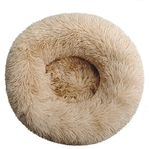 Navak Carpet 40–90 cm, rundes Haustierbett für große Hunde, superweiches Katzenbett, langes Plüsch-Hundehaus für mittelgroße Hunde, warmes Winterschlafbett