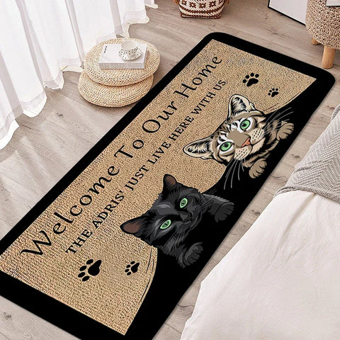 Navak Teppich, Teppich für Schlafzimmer, schöne Fußmatte für Haustiere, Katzen und Hunde, Eingangsbereich, Fußmatte, individueller Wohnzimmer-/Flur-/Badezimmerteppich, Küchenzubehör