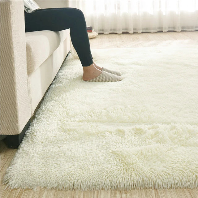 Navak Carpet Exclusive Picks Solid Color Plush Carpet Children's Bedroom Soft Fluffy Mat Living Room Baby Room Nursery Playroom Decorated Area Carpet