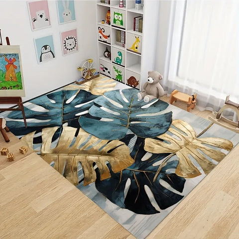 Navak Carpet 1 Stück Küchenteppich mit Zitronenmuster, rutschfeste Fußmatten, Pop-Art-Design, Wohnzimmerteppich, Badematte, Teppich für Zuhause, Waschbecken, Wäschedekor