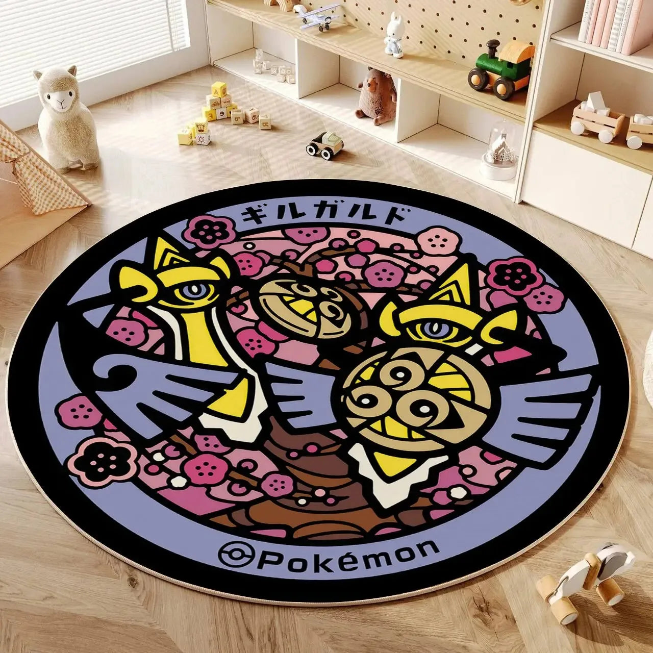 Navak Carpet Daily Picks Disney Anime Cartoon Pokemonzd Runde Bodenmatte Wohnzimmer Schlafzimmer Teppiche Niedliches Kind Rutschfester Waschbarer Teppich Wohnkultur