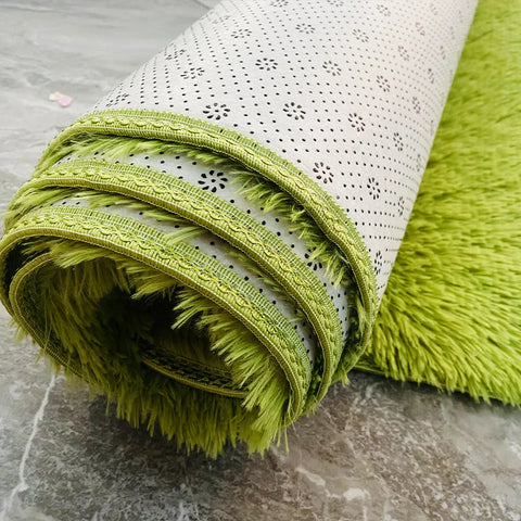 Navak Teppich Shag Wohnzimmer Seidenwolle Teppich Home Schlafzimmer Bett Vollbodenmatte Nordisches Sofa Rutschfeste Matte Einfaches Windplüschkissen