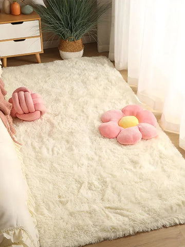 Navak Teppich Rosa Schlafzimmer Teppich Für Kinderzimmer Niedliche Mädchen Boden Weiche Matte Wohnzimmer Dekoration Weiß Flauschige Große Kinder Nachttisch Teppiche