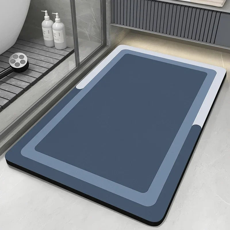 Navak Carpet Super saugfähiger Badezimmerteppich, Badematte, Bodenfußmatten, schnelltrocknend, rutschfeste Duschunterlage, Toilettenteppich, waschbar