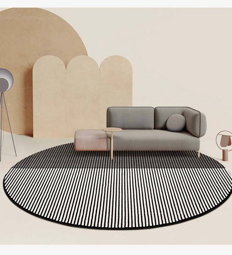 Navak Carpet Nordic Style Round Carpets for Living Room Decoration Bedroom Decor Rugs Non-slip Carpet Sofa Area Rug Home Thicken Floor Mats
