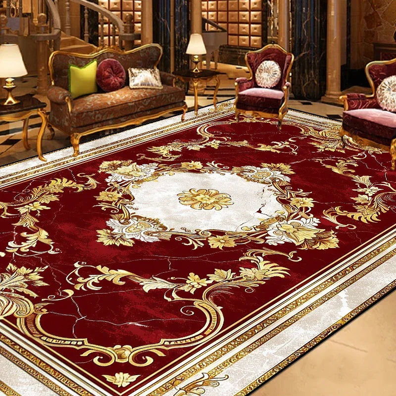 Navak Carpet Gorgeous Retro European Carpet Living Room Large Area Decoration Sofa Area Rugs for Bedroom Cloakroom Non-slip Floor Mats Ковер