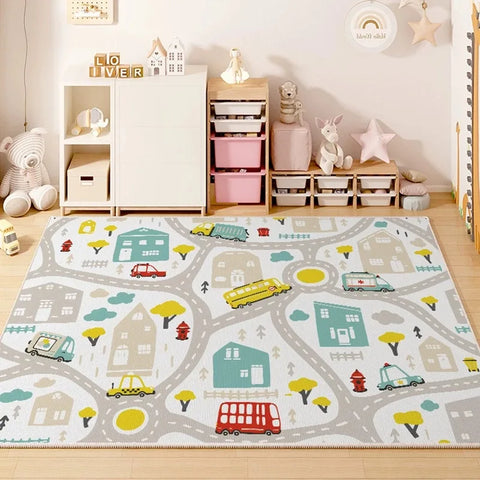 Navak Carpet Exclusive Picks Kinderzimmer Spielbereich Teppich Wohnzimmer Schlafzimmer Kinder Autostrecke Digitale Puzzle Spielmatte Baby Spiel Krabbelmatte